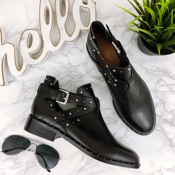 halogen black booties